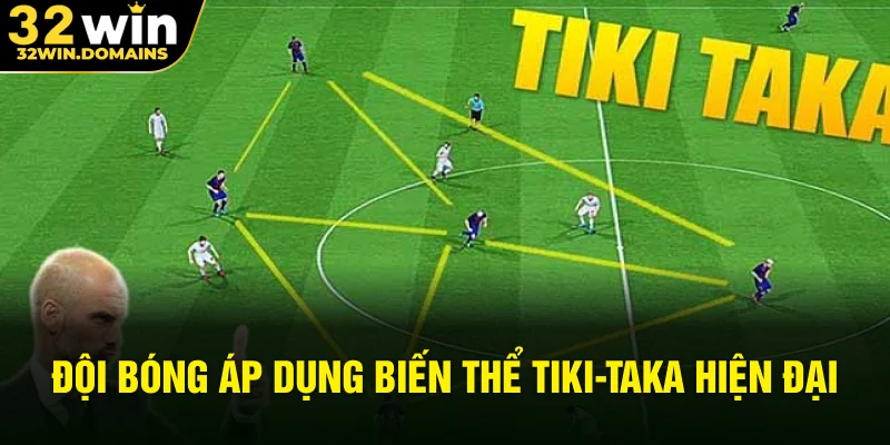 Đội bóng áp dụng biến thể tiki-taka hiện đại