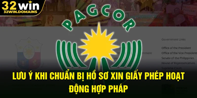 Lưu ý khi chuẩn bị hồ sơ xin giấy phép hoạt động hợp pháp